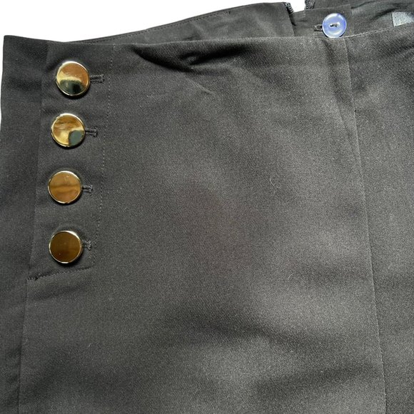 House of Harlow 1960 Womens Ankle Pants Straight Leg Regular Fit Black Size 10 - Picture 8 of 9